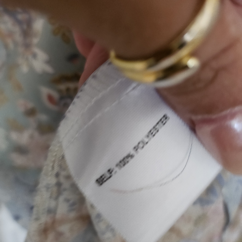 Rose + Olive Paisley Patchwork Button Down Blouse… - image 8